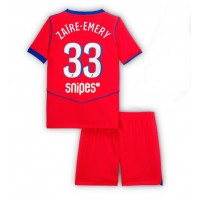 Paris Saint-Germain Warren Zaire-Emery #33 Tretí Detský futbalový dres 2025-26 Krátky Rukáv (+ trenírky)